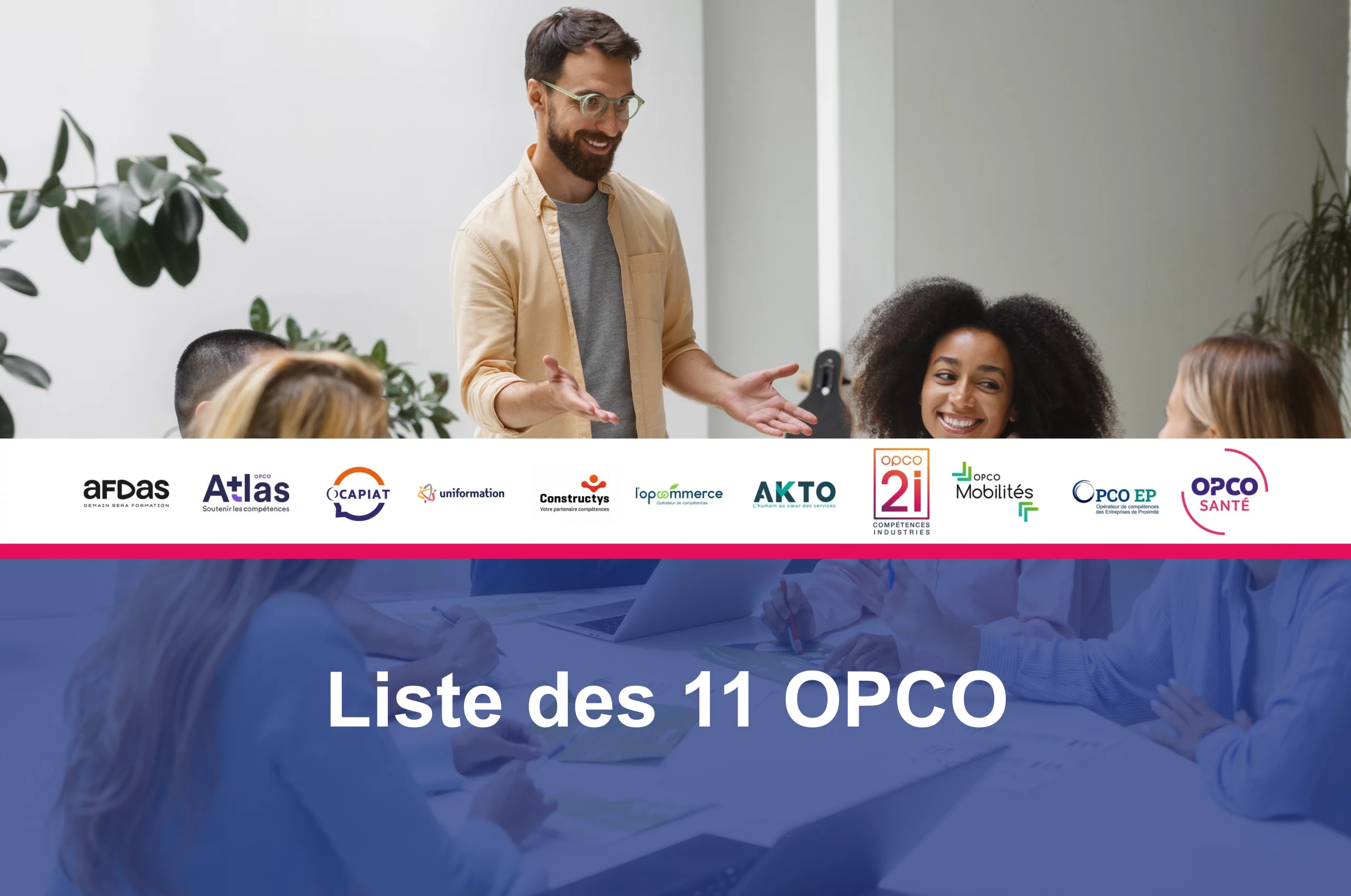 Les 11 OPCO, opérateurs de compétences agréés en France