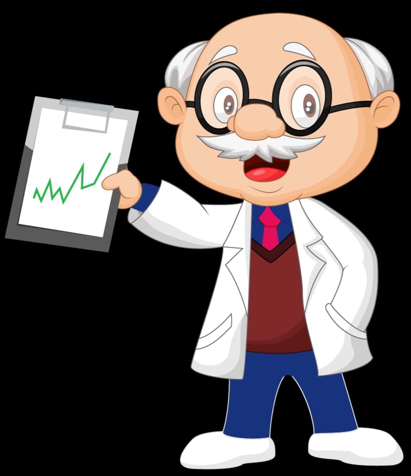 Docteur Certif présentant un bilan de résultats